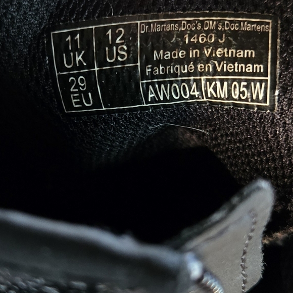 Dr. Martens• 1460 J Child Glitter Lace Up Combat Boot. Sz 12 - Picture 8 of 10